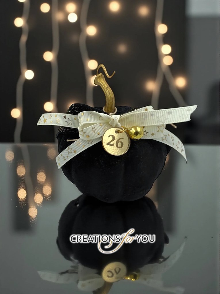 Κολοκύθα μαύρη βελούδινη μεσαία - Ασημί