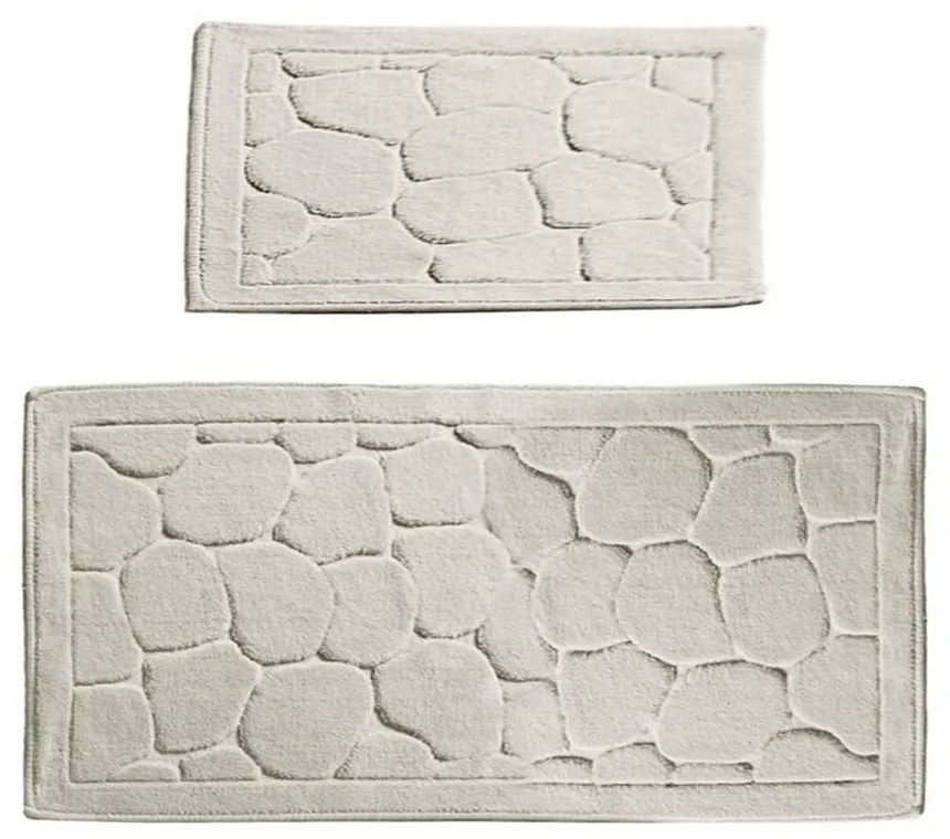 Πατάκια Μπάνιου Parma 359CHL1656 (Σετ 2τμχ) Ecru L'essentiel Maison 60x100cm 100% Cotton