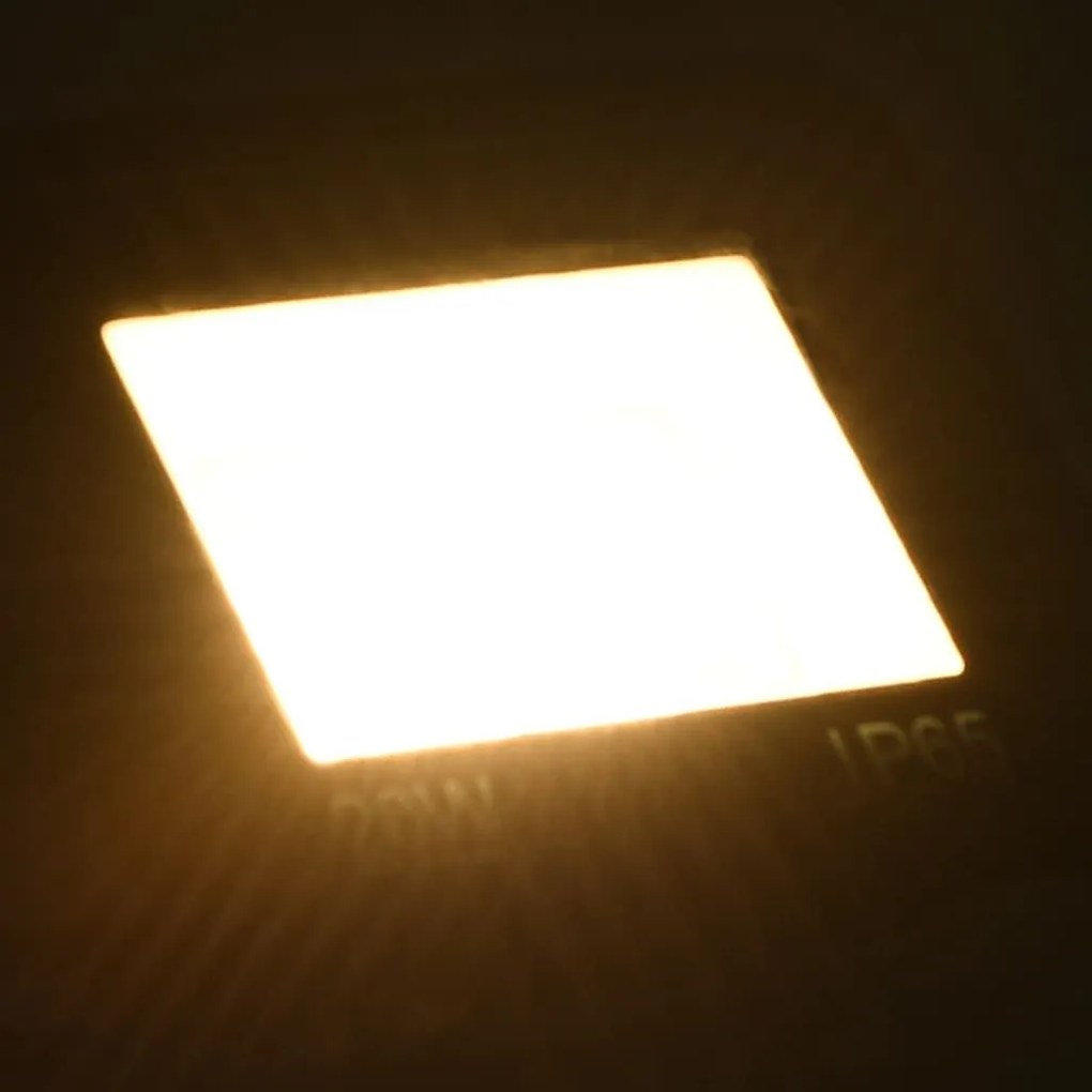 Προβολέας LED Θερμό Λευκό 20 W - Μαύρο