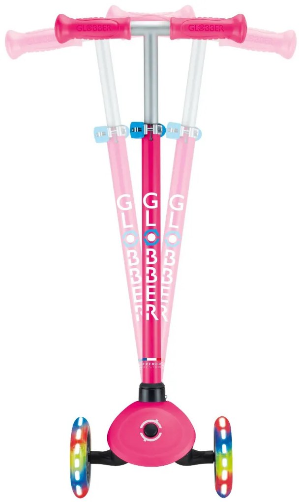 Globber Scooter Primo Lights V2 Fuchsia