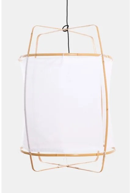 Κρεμαστό Φωτιστικό Οροφής 1xE27 Λευκό Φ67cm Z2 Blonde Cotton Cover 902.101.01/CC/P AY Illuminate-902.101.01/CC/P-Λευκό 902.101.01/CC/P