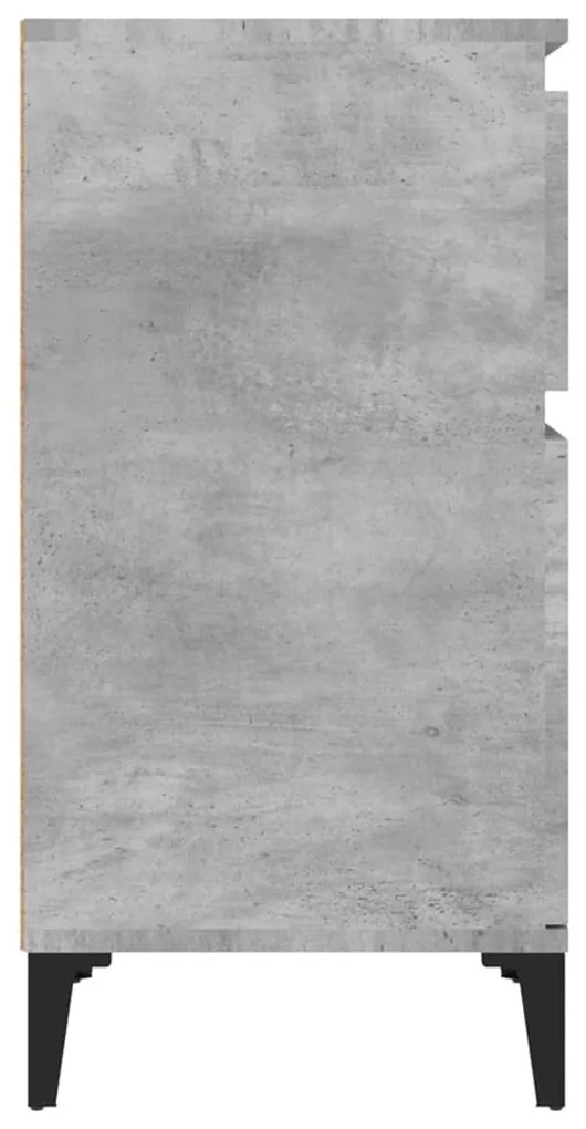 vidaXL Κομοδίνα 2 τεμ. Γκρι Σκυροδέματος 40x35x70 εκ.