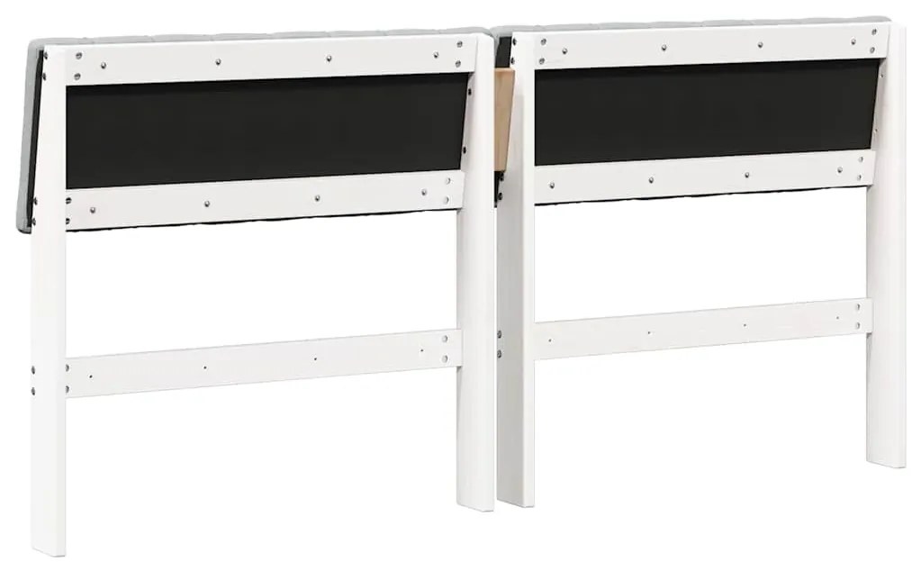 vidaXL Ταπετσαρισμένο κεφαλάρι Ανοιχτό γκρι 150 cm