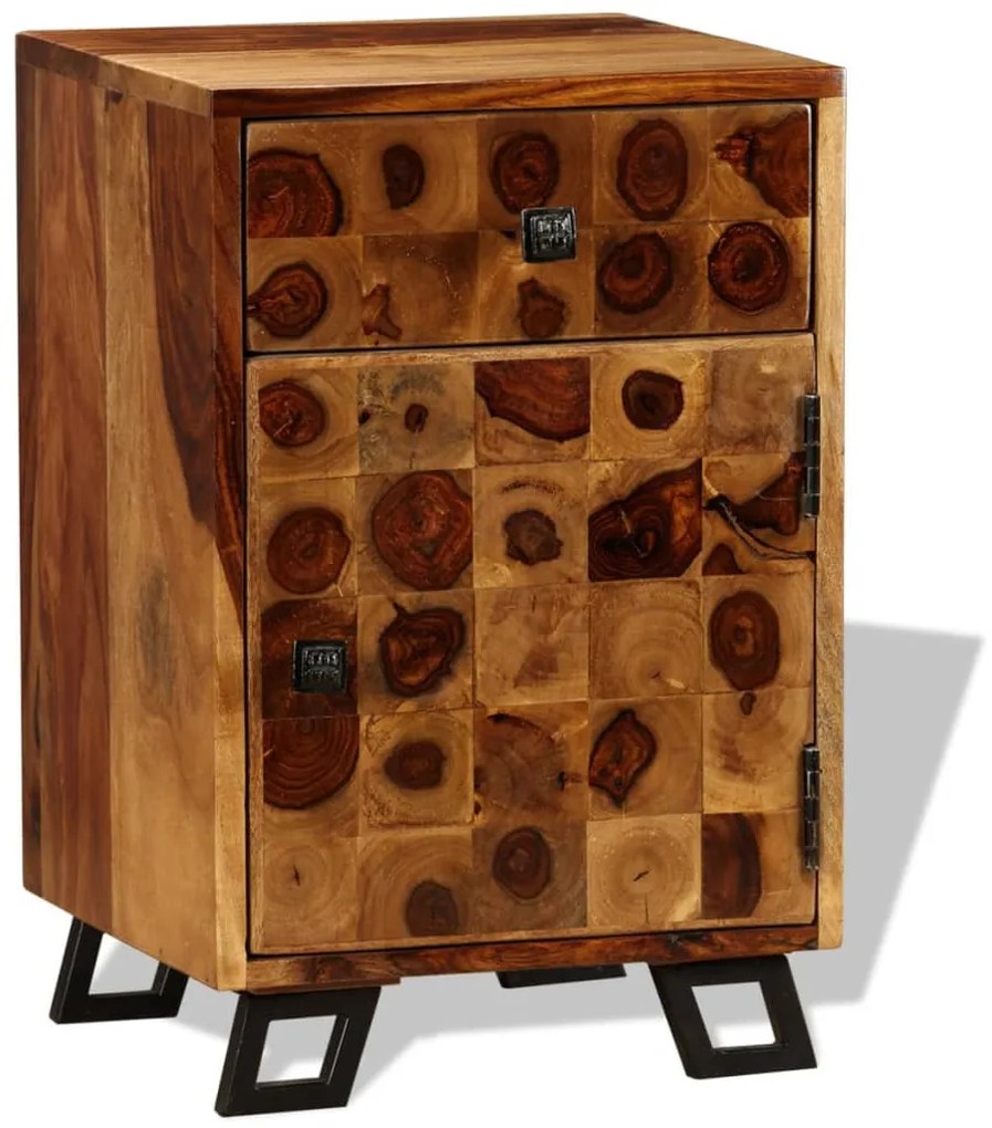 vidaXL Κομοδίνο 37 x 30 x 54 εκ. από Μασίφ Ξύλο Sheesham