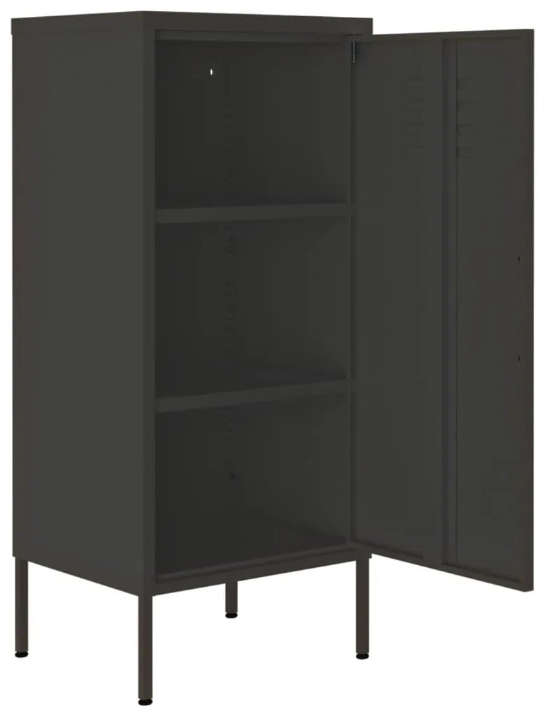 vidaXL Ντουλάπι Αποθήκευσης Ανθρακί 42,5x35x101,5 εκ. από Ατσάλι