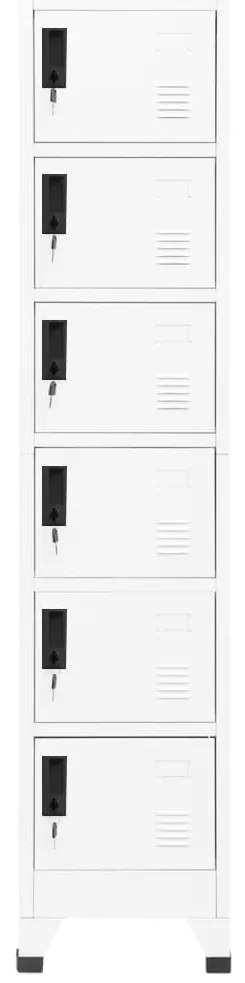 vidaXL Φοριαμός Λευκός 38 x 40 x 180 εκ. Ατσάλινος
