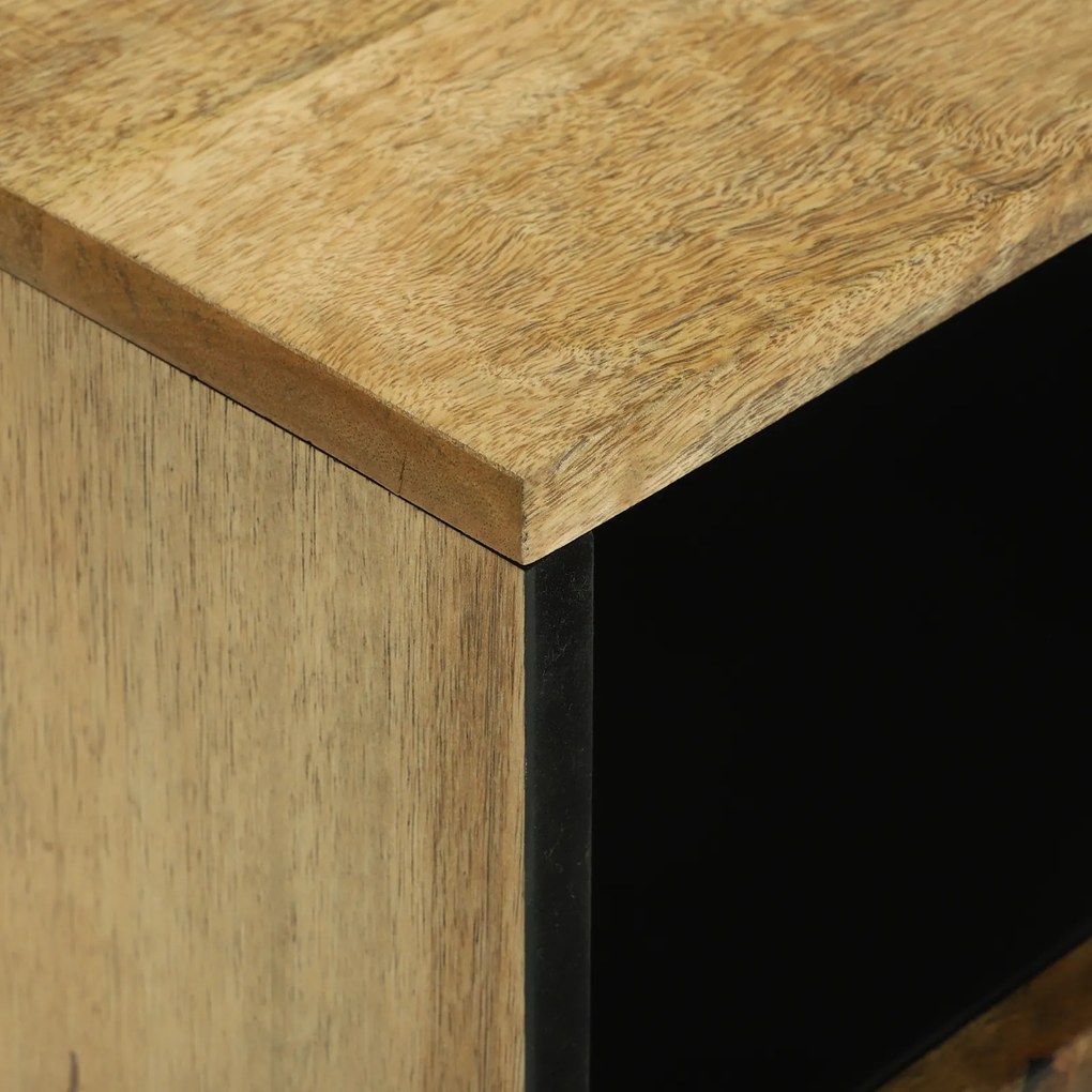vidaXL Κομοδίνο - 50x33x60 εκ., Φτιαγμένο από μασίφ ξύλο μάνγκο