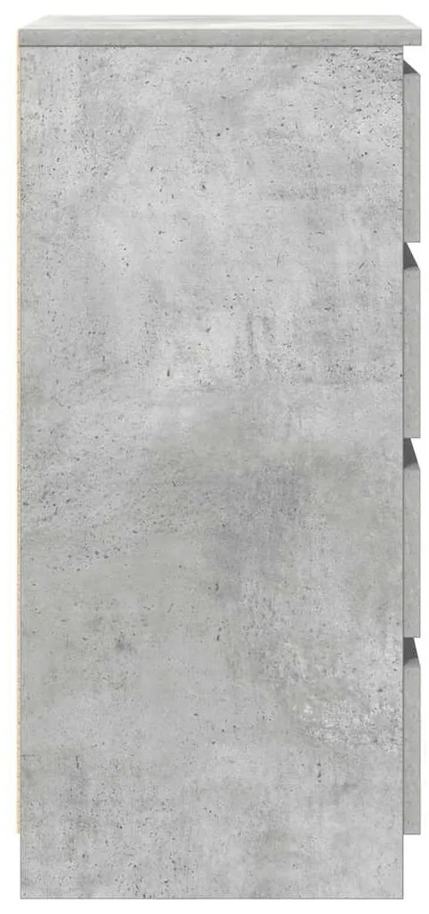 vidaXL Συρταριέρα με Συρτάρια Γκρι Σκυρ. 37,5x35x99 εκ. από Επεξ. Ξύλο