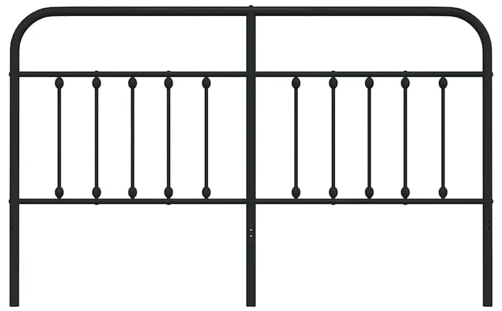 vidaXL Κεφαλάρι Μαύρο 180 εκ. Μεταλλικό