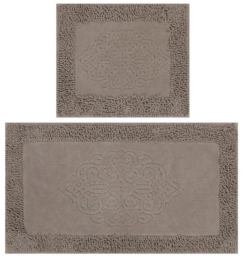 Πατάκια Μπάνιου Piante 359CHL1635 (Σετ 2τμχ) Beige L'essentiel Maison 60x100cm 100% Cotton