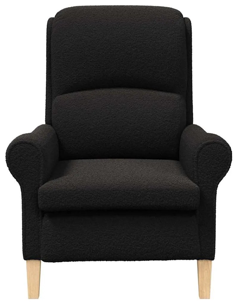 vidaXL Πολυθρόνα Μαύρο 76 x 94 x 102 εκ. Ύφασμα Sharpa
