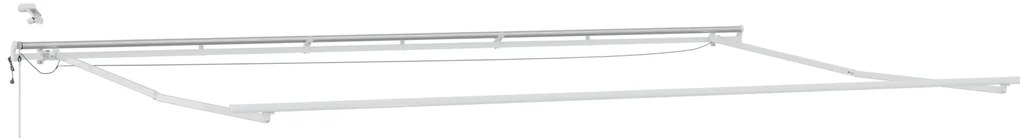 vidaXL Αυτόματη Ανασυρόμενη Τέντα με LED Μπεζ 600x350 εκ
