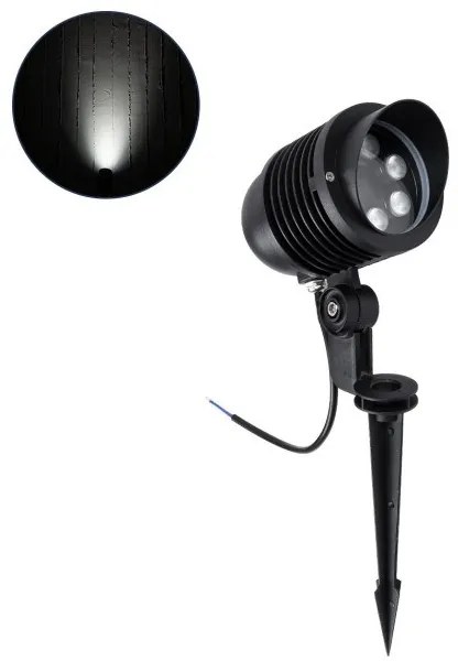 Σποτ Φωτιστικό για Φυτά-Δέντρα Καρφωτό LED 6W IP65 6000K Ανθρακί TREELIGHT-LINA 90653 Globostar-90653-Ανθρακί 90653