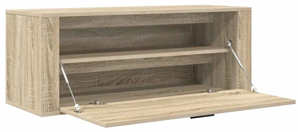 vidaXL Παπουτσοθήκη Επιτοίχια Sonoma Δρυς 100x35x38εκ Επεξ. Ξύλο