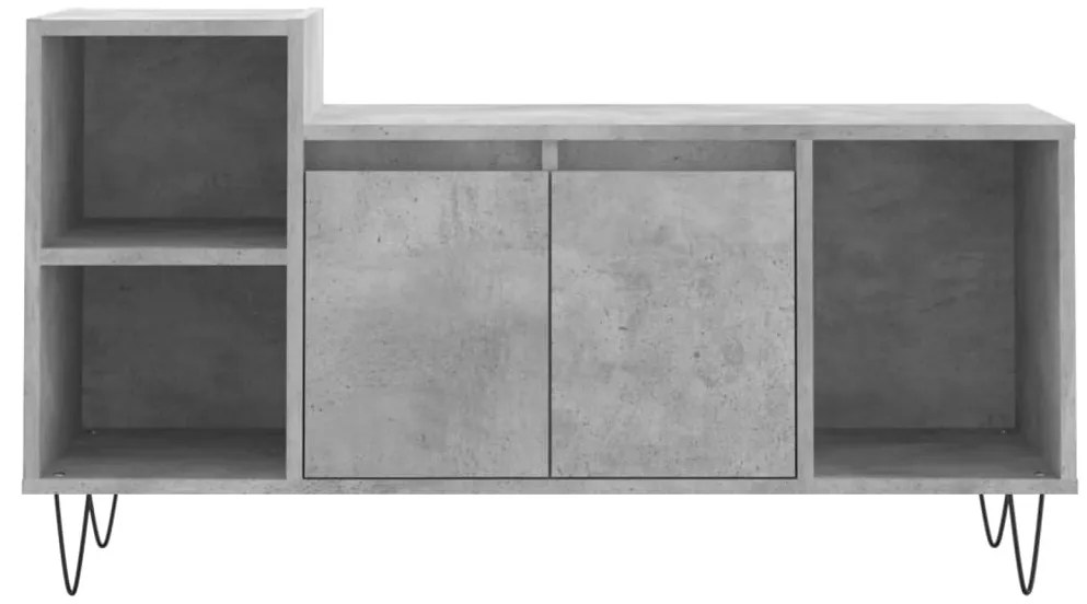 vidaXL Έπιπλο Τηλεόρασης Γκρι Σκυρ. 100x35x55 εκ. Επεξ. Ξύλο