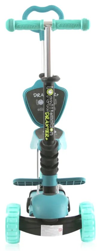 Παιδικό πατίνι Draxter Plus Scooter με κάθισμα και χειρολαβή γονέα Mint 10390140020 Lorelli