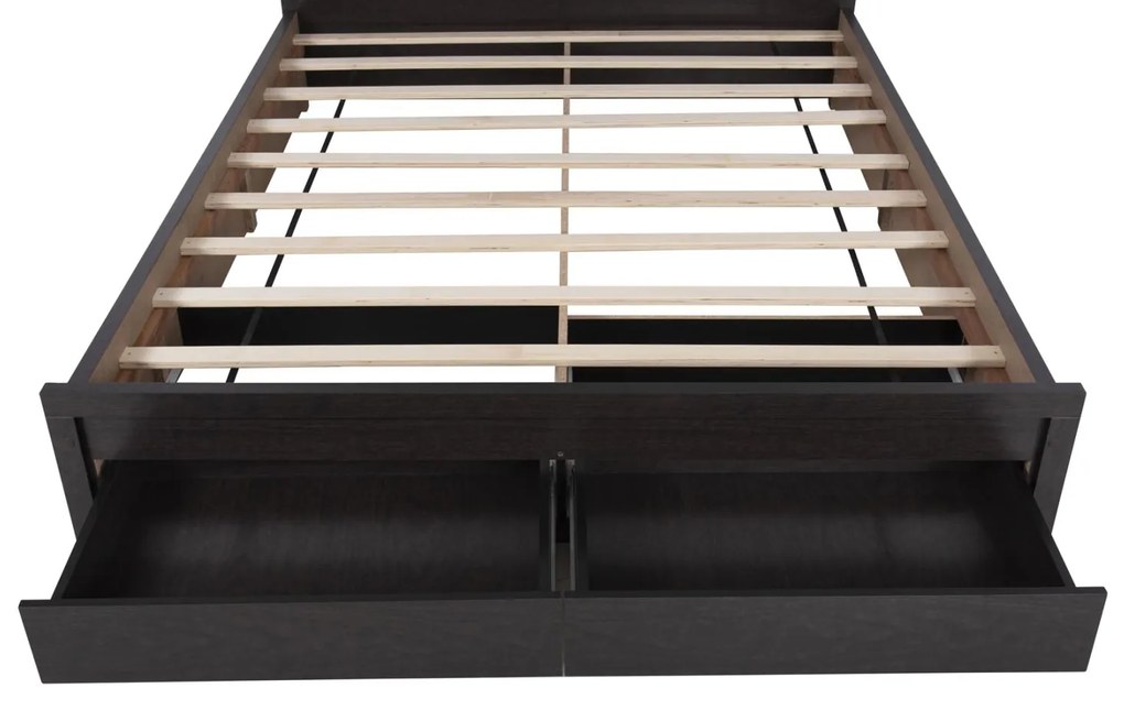 Κρεβάτι CAPRI Διπλό με 2 Συρτάρια Βέγγε 160x200 εκ. 166.5x207x92.5 εκ.