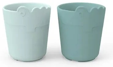 Παιδικά Ποτηράκια Done By Deer 2Τεμ. Croco Blue