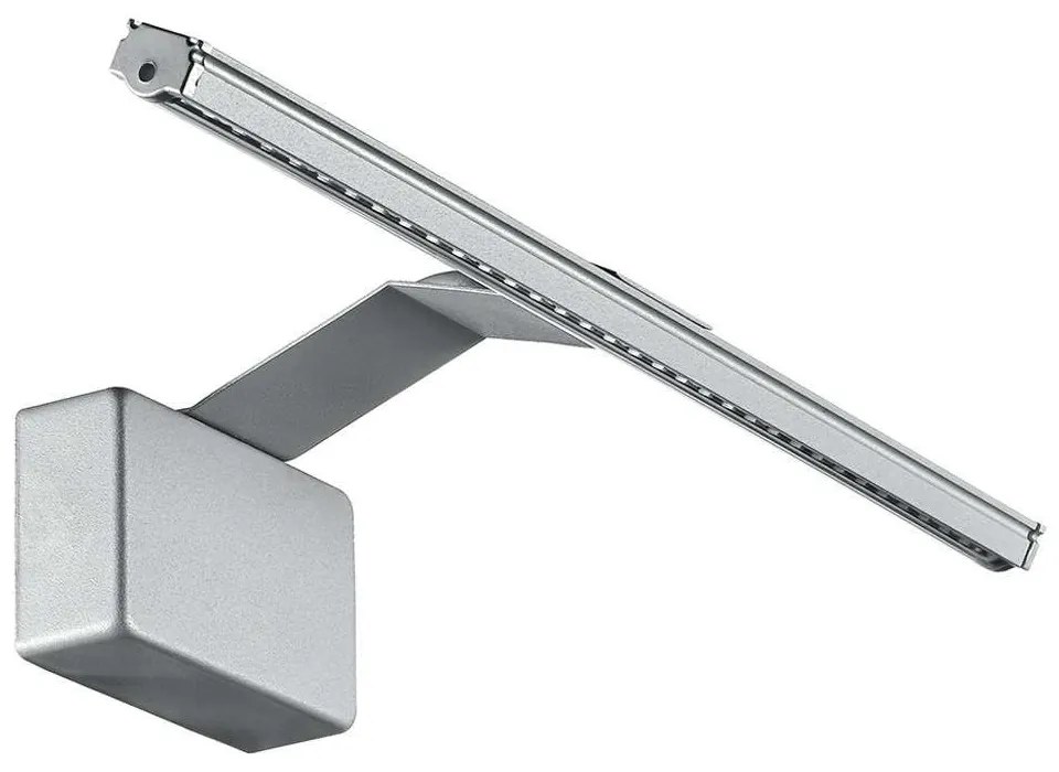 Φωτιστικό Τοίχου - Απλίκα Alcor LED-W-ALCOR/5W SIL 5W Led 30,5x15x10cm Silver Intec Aluminium