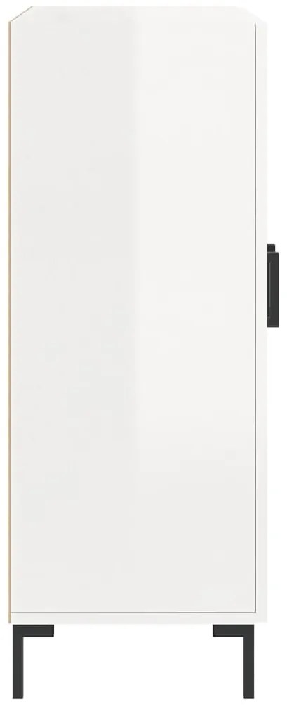 vidaXL Ντουλάπι Γυαλιστερό Λευκό 69,5x34x90 εκ. Επεξεργασμένο Ξύλο