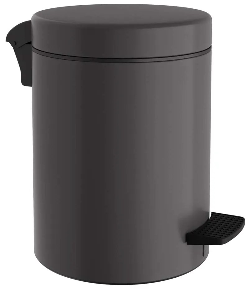 Κάδος Απορριμμάτων Μπάνιου (Φ23x32) Pam &amp; Co 8lt 500 Anthracite Matte