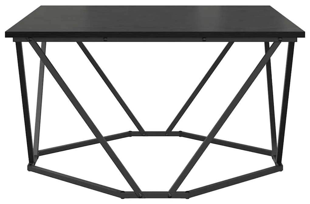 vidaXL Τραπεζάκι σαλονιού Μαύρη δρυς 80 x 80 x 45 cm
