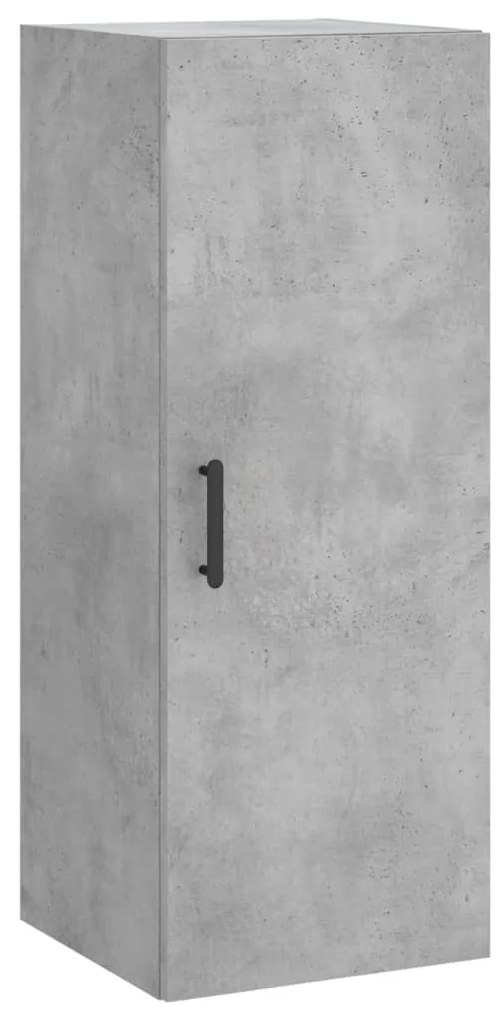vidaXL Ντουλάπι Γκρι Σκυροδέματος 34,5x34x180 εκ. Επεξεργασμένο Ξύλο