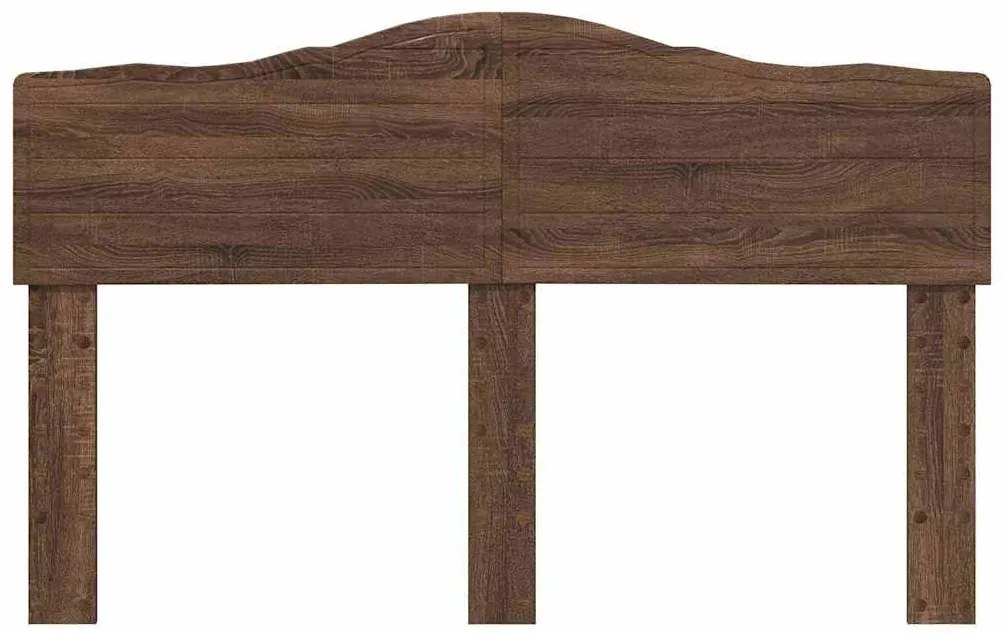 vidaXL Κεφαλάρι με κεφαλάρι Καφέ δρυς 160 cm Επεξεργασμένο ξύλο
