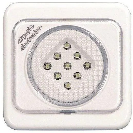 Φωτιστικό στεγανό LED GR-80 τοίχου OLYMPIA ELECTRONICS-923080001-Λευκό 923080001