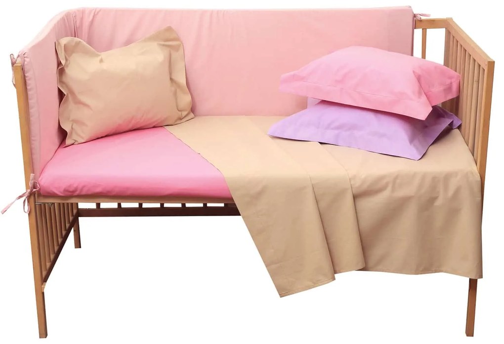 Σετ Σεντόνια Κούνιας 115x165 Prestige Baby 4 Beige Anna Riska