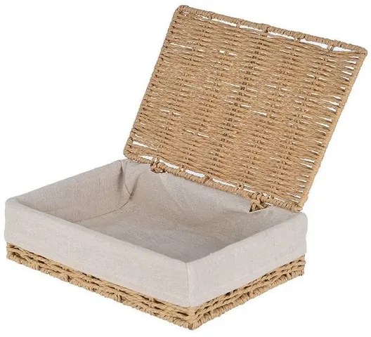 Estia Κουτί Αποθήκευσης Και Οργάνωσης Botanica 36x27x13cm Με Εσωτερική Επένδυση Και Καπάκι 02-18733