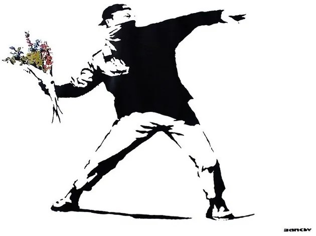 Flower Thrower, Banksy