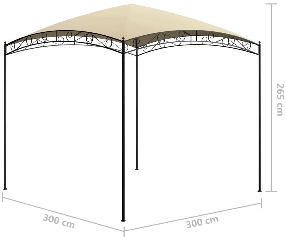 vidaXL Κιόσκι Ανθρακί 3 x 3 x 2,65 μ. 180 γρ./μ²