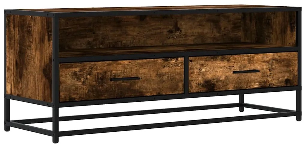 ντουλάπι τηλεόρασης vidaXL Καπνιστή δρυς 100x34,5x40 cm