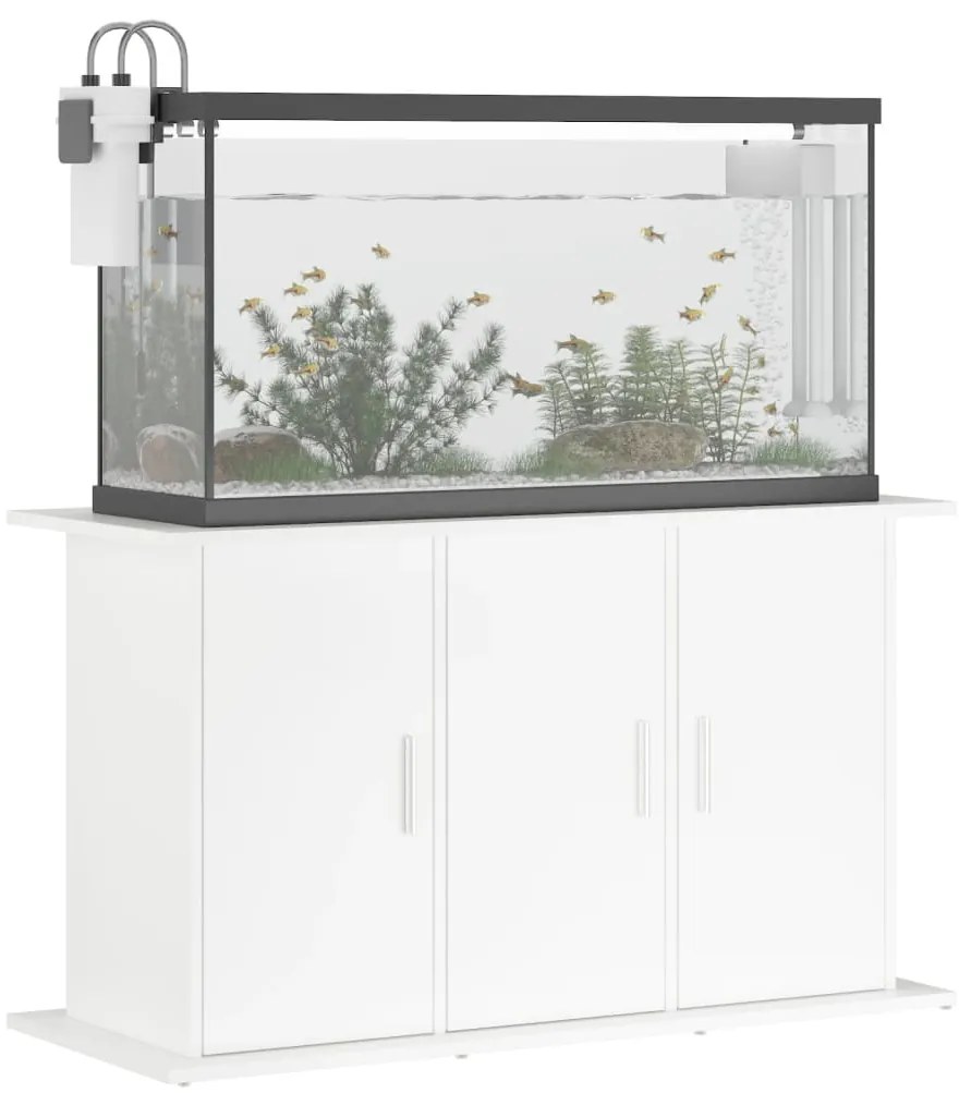 vidaXL Βάση Ενυδρείου Λευκή 101 x 41 x 58 εκ. από Επεξεργασμένο Ξύλο
