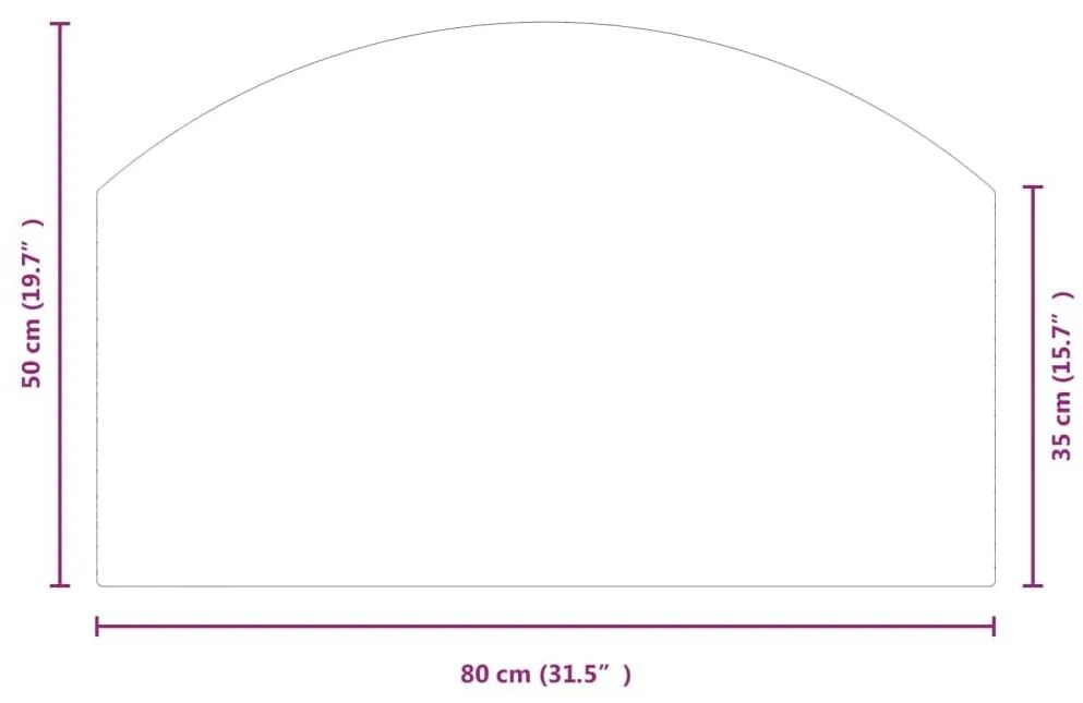 Πλάκα Τζακιού 80 x 50 εκ. Γυάλινη