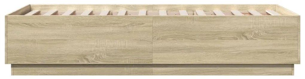 vidaXL Πλαίσιο Κρεβατιού Sonoma Δρυς 75 x 190 εκ. Επεξεργασμένο Ξύλο