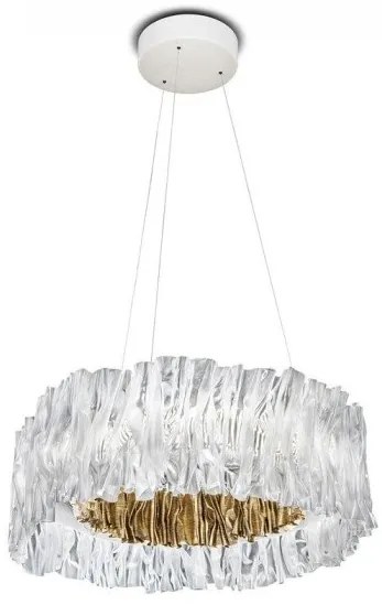 Κρεμαστό Φωτιστικό LED 52W Dimmable 2700K Accordeon Slamp-ACRSM00GLD01T27NMTEU-Λευκό-Χρυσό ACRSM00GLD01T27NMTEU