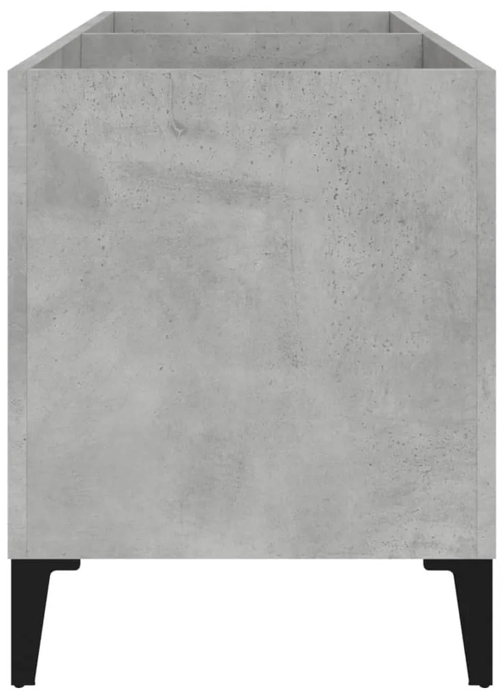 vidaXL Δισκοθήκη Γκρι Σκυροδέματος 74,5x38x48 εκ. Επεξεργασμένο Ξύλο