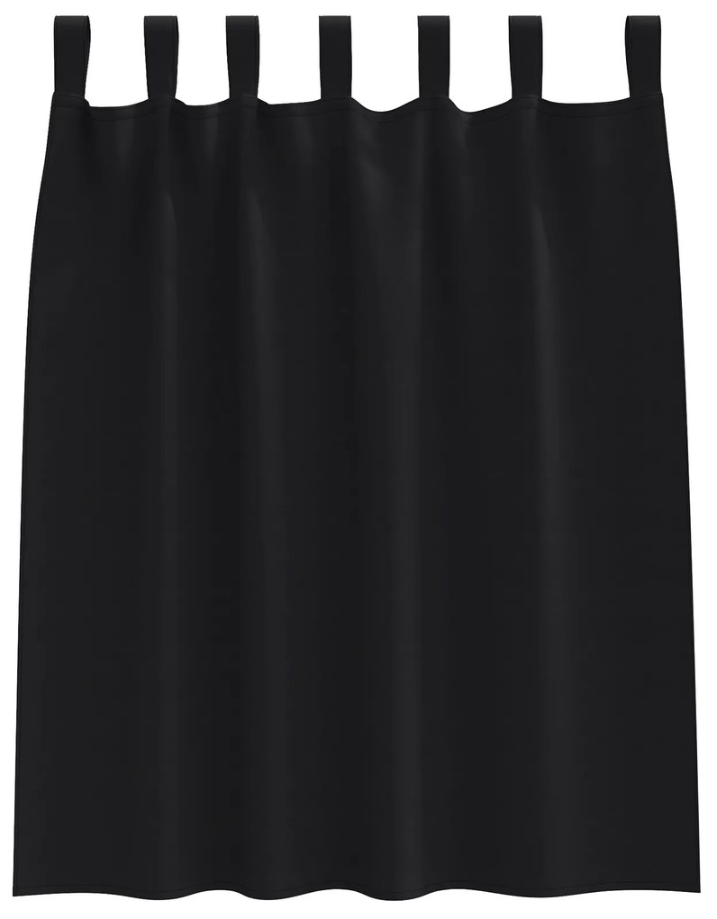 vidaXL Κουρτίνες συσκότισης 2 pcs Μαύρο 140 x 140 cm Πολυεστέρας