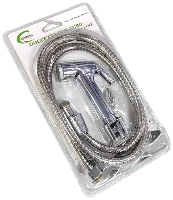 Weimeng Τηλέφωνο Ντους Μπάνιου με Σπιράλ 1.5ΜΤ – Shower Head Flessible