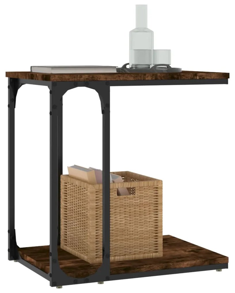 vidaXL Βοηθητικό Τραπέζι Καπνιστή Δρυς 50x35x52 εκ. Επεξεργασμένο Ξύλο