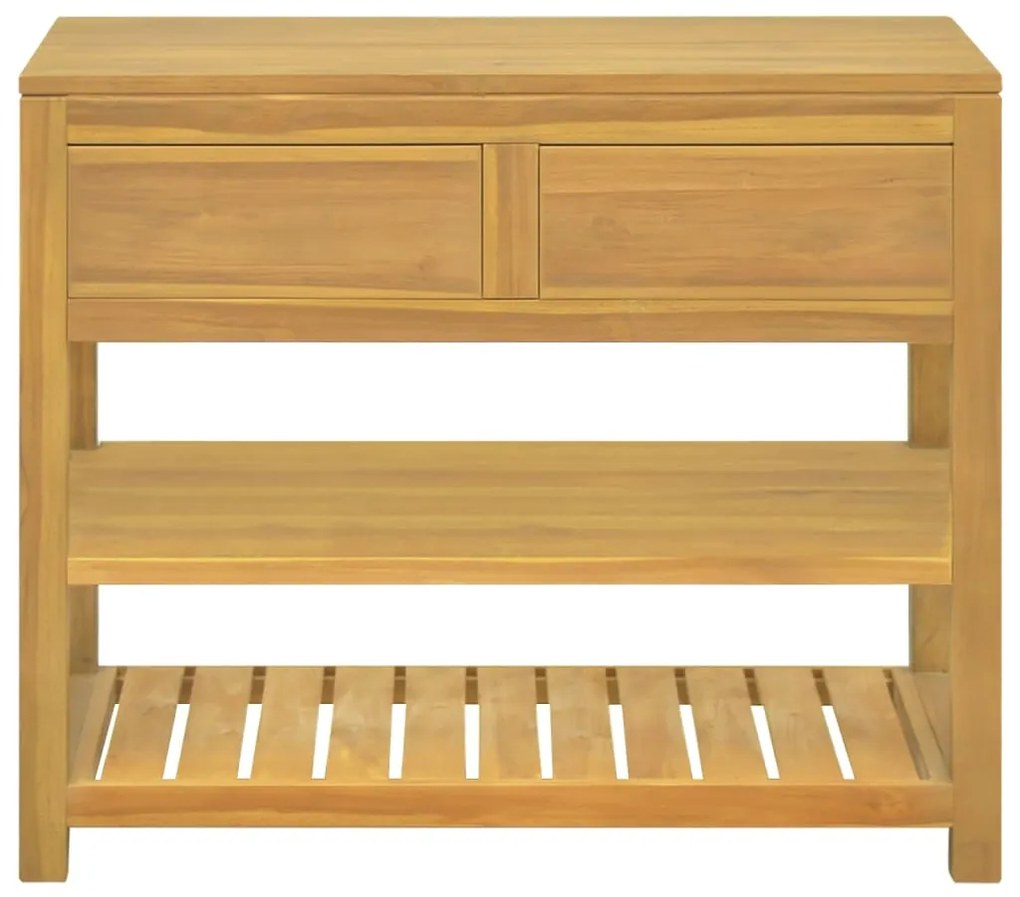 vidaXL Έπιπλο Μπάνιου 90 x 45 x 75 εκ. από Μασίφ Ξύλο Teak