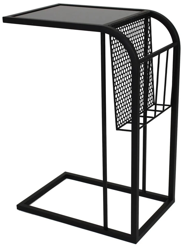 Τραπεζάκι ArteLibre Μαύρο Μέταλλο 44x30x65cm-05152351