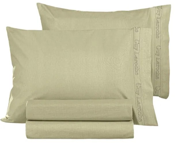 Σετ Μαξιλαροθήκες "Easy Iron" Color Plus Olive 2x(50x70) - Guy Laroche