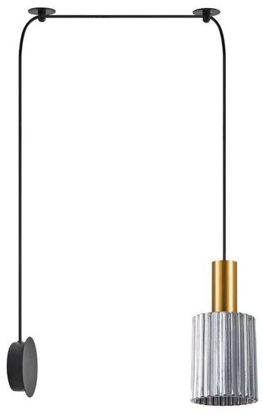 Φωτιστικό Οροφής Adept Tube 77-8832 12x15/300cm 1xE27 60W Gold-Smoke Homelighting
