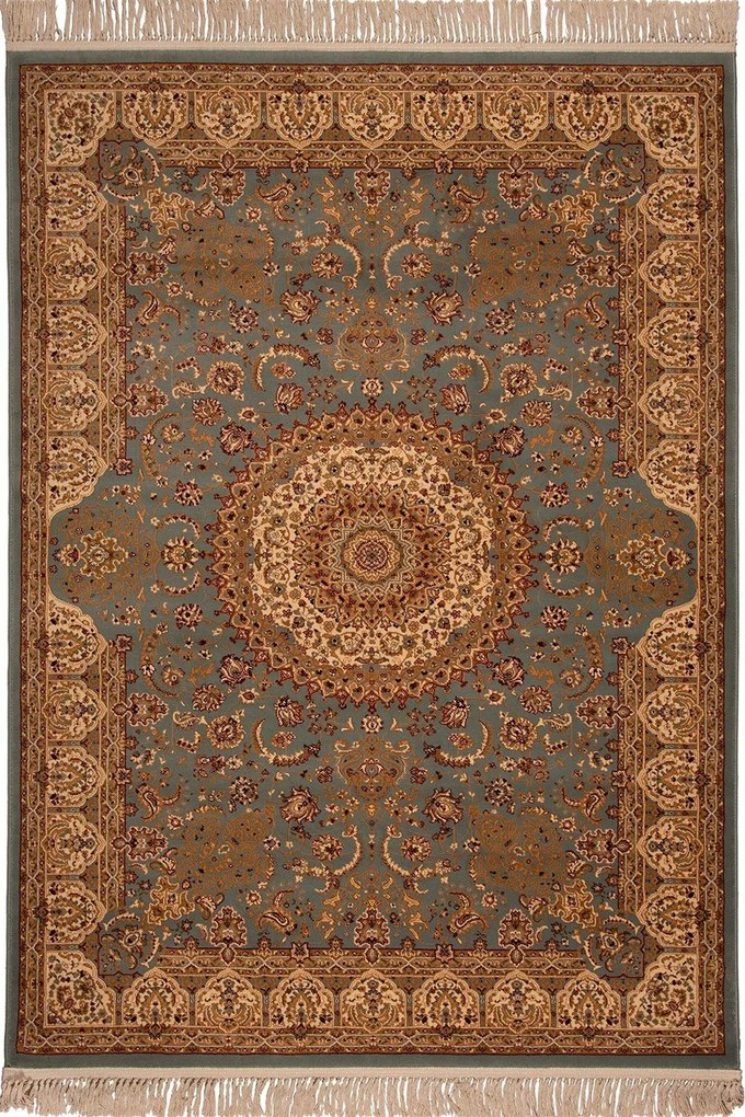 Χαλί Isfahan 2879A Blue-Cream Βιοκαρπέτ 133X190cm