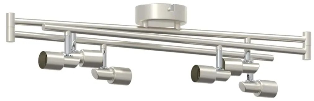 vidaXL Σποτ οροφής Βουρτσισμένο Νίκελ 176.5 x 9.5 x 14 εκ Ατσάλι