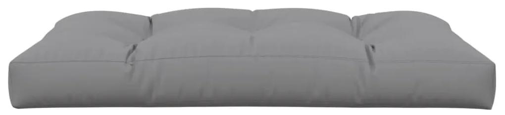 Μαξιλάρι Καθίσματος Παλέτας Γκρι 120 x 80 x 12 εκ. Υφασμάτινο - Γκρι