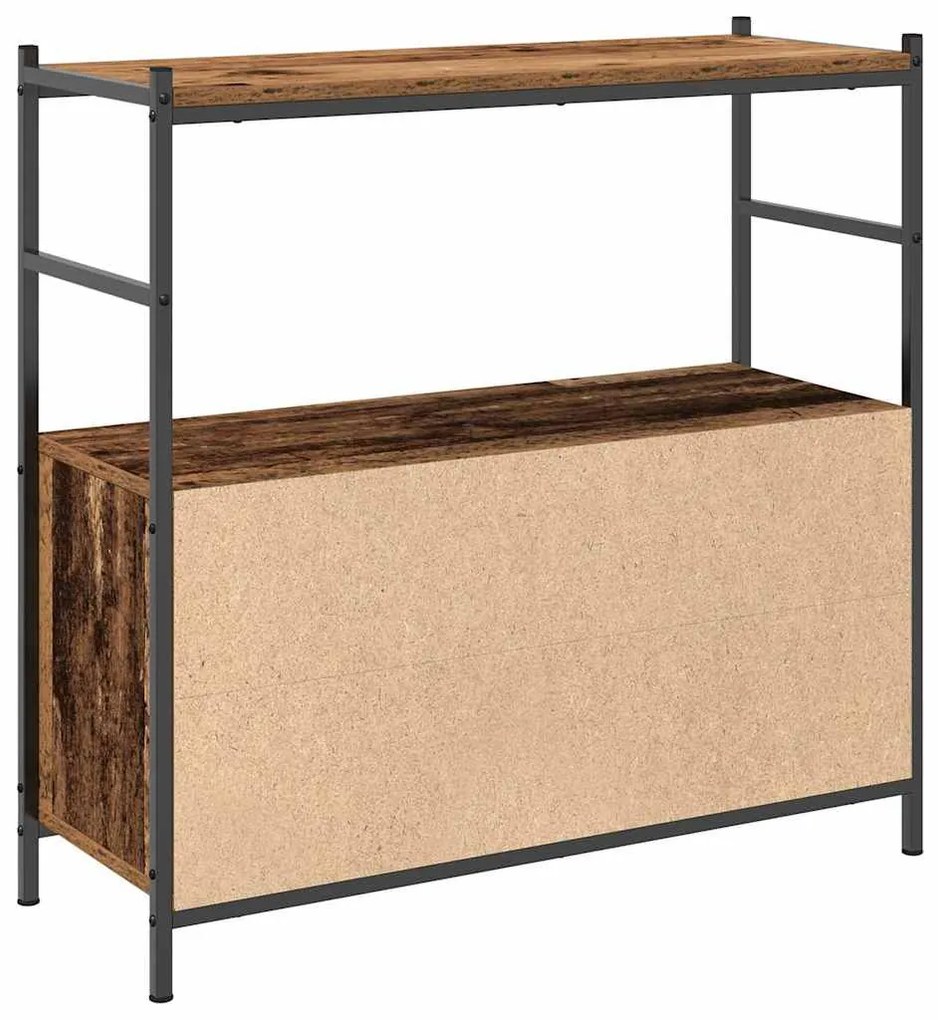 vidaXL Ράφι Βιβλίων Καπνιστή δρυς 80 x 30 x 78.5 εκ Επεξεργασμένο ξύλο